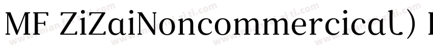 MF ZiZaiNoncommercical) Regular字体转换